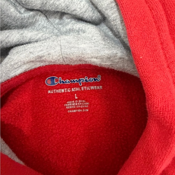 Champion Kids Hoodie & Tee Bundle – Red Hoodie & Black Tee   Size Large - Picture 3 of 5